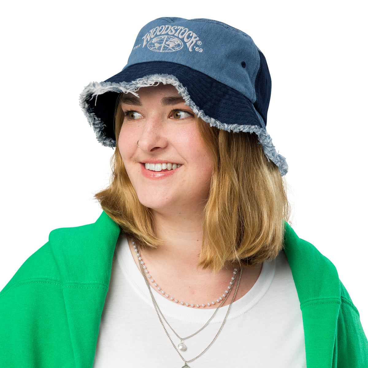 Woodstock Denim Bucket Hat