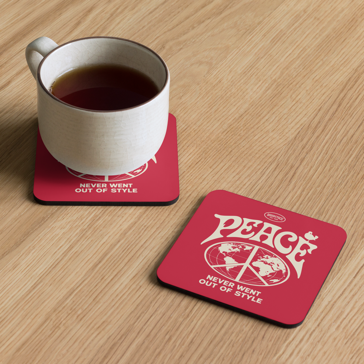 Woodstock Cork Back Coaster